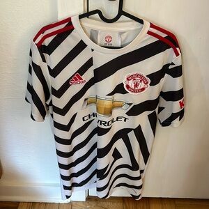 Manchester United Zebra Kit Jersey 2020 2021, Men’s Medium, Adidas